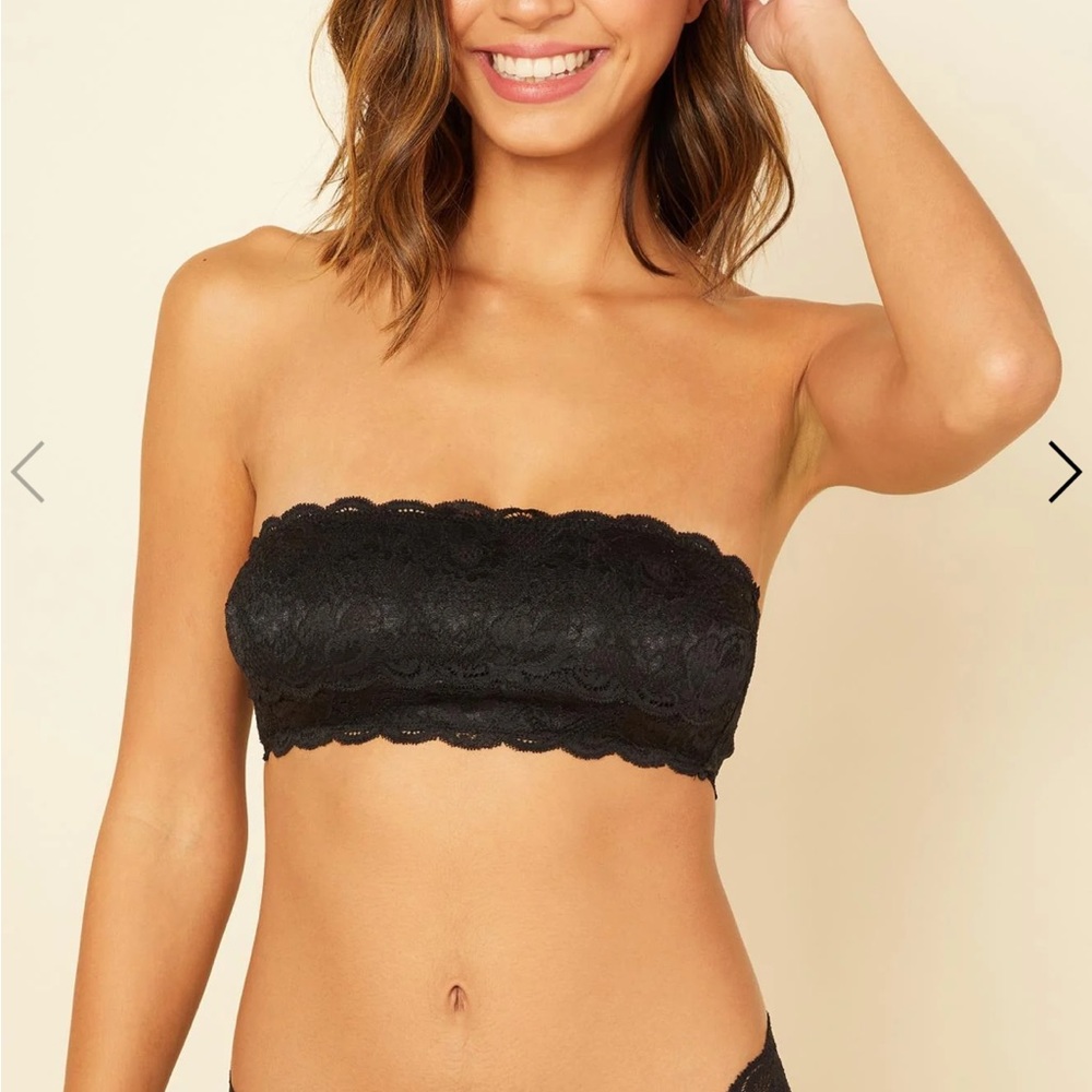 Cosabella Never Say Never Flirtie Bandeau Bra - Black - Size Medium (M)